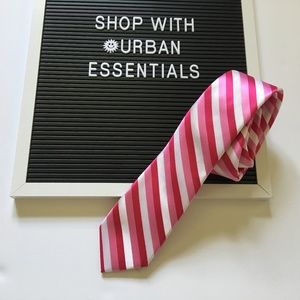 J Ferrar pink stripes necktie - NWOT